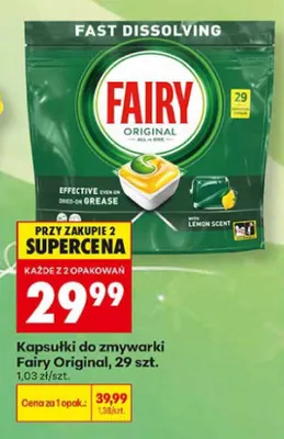 Kapsułki do zmywarki Fairy Original promocja w Biedronka