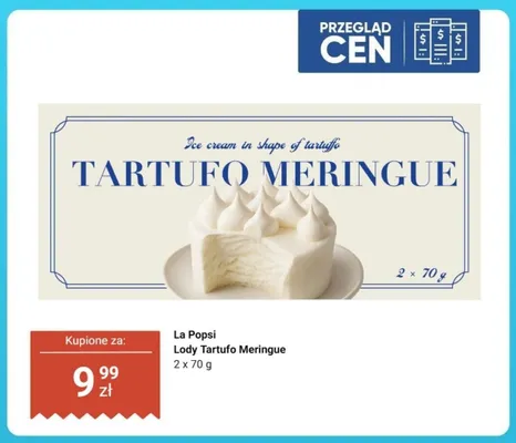 Lody La Popsi Tartufo Meringue 2-pak 70 g promocja w Dino
