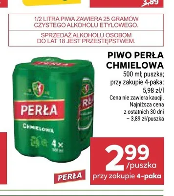 Piwo Perła Chmielowa promocja w Stokrotka