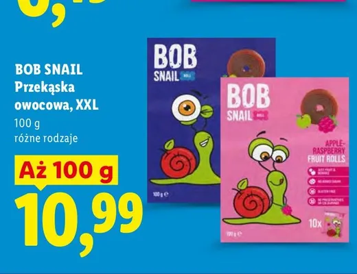 Przekąska owocowa Bob Snail Jabłko promocja w Lidl