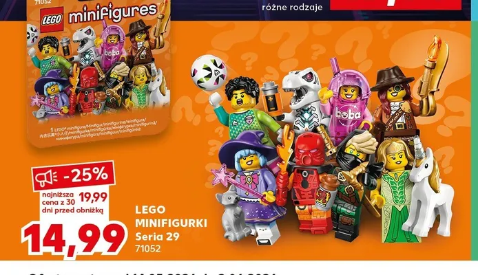 Minifigurki LEGO Seria 29 71052 promocja w Kaufland