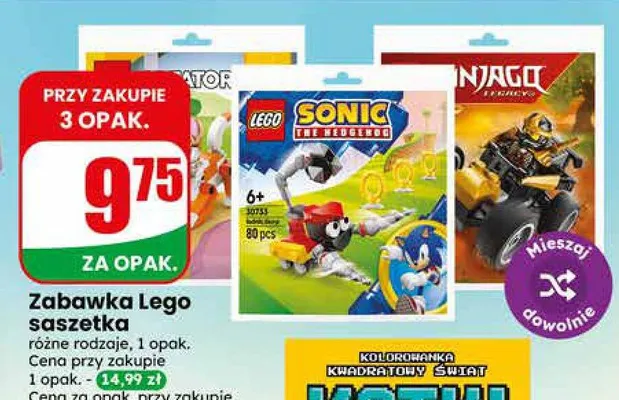Zabawka LEGO saszetka promocja w Dino