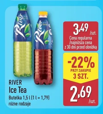 Napój herbaciany Ice Tea River Peach promocja w Aldi