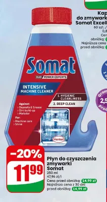 Płyn do czyszczenia zmywarki Somat promocja w Dino