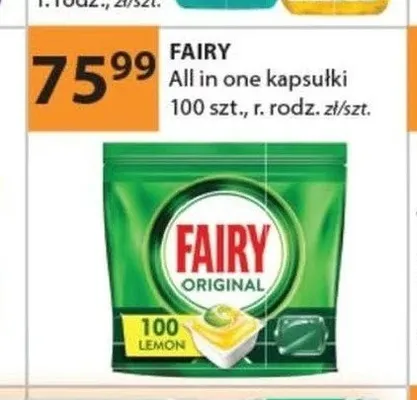 Kapsułki do zmywarki Fairy All in One promocja w Drogerie Laboo