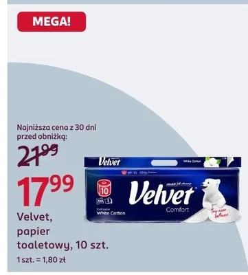 Papier toaletowy 10 rolek promocja w Rossmann