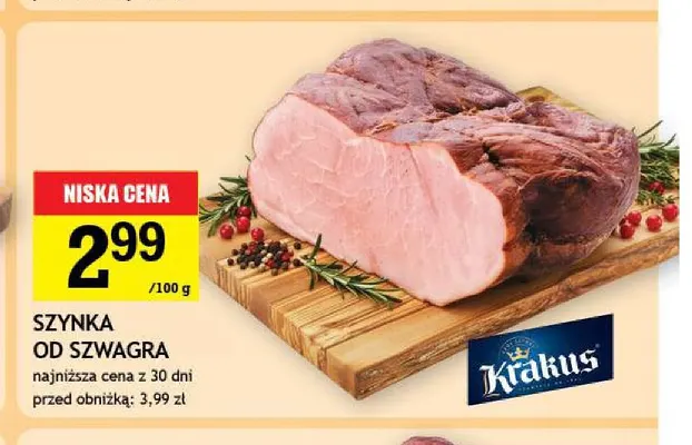 Szynka od Szwagra Krakus promocja w Gram Market