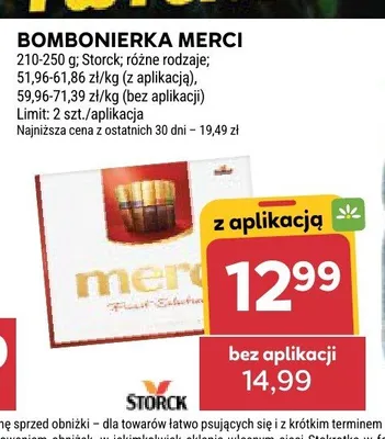 Bombonierka Merci promocja w Stokrotka
