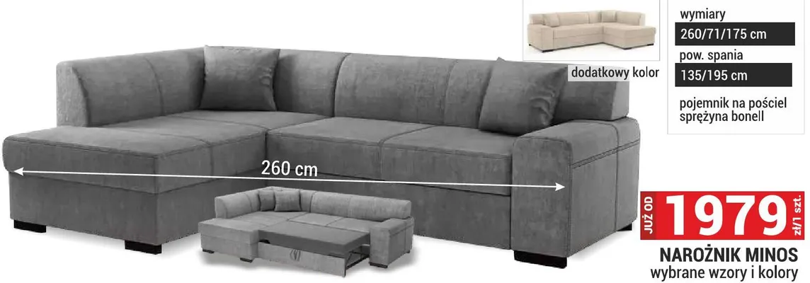 Narożnik Minos promocja w Merkury Market