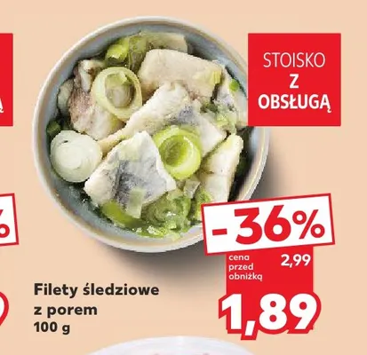 Filety śledziowe z porem promocja w Kaufland