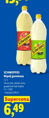Napój gazowany Schweppes Citrus Mix promocja w Lidl