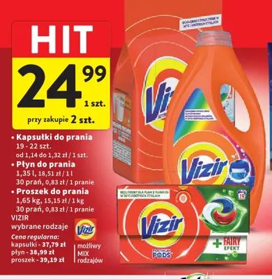 Płyn do prania Vizir promocja w Intermarche