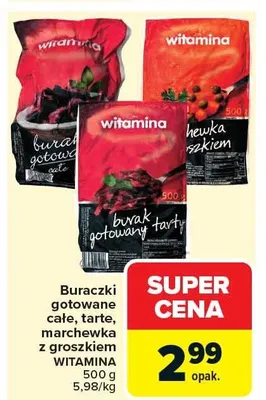 Buraczki gotowane całe promocja w Carrefour