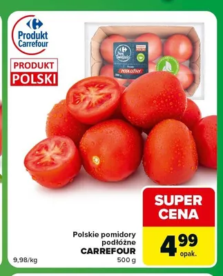 Pomidory podłużne polskie Carrefour promocja w Carrefour Express