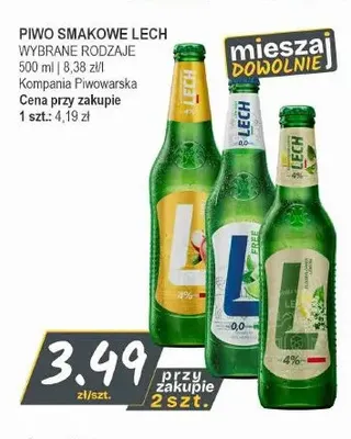 Piwo bezalkoholowe Lech promocja w Słoneczko