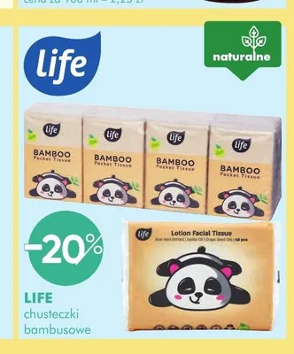 Chusteczki kosmetyczne Life Lotion Facial Tissue promocja w Super-Pharm