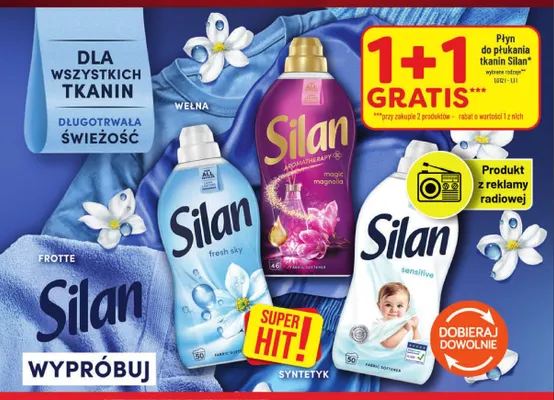 Płyn do płukania tkanin Silan Fresh Sky promocja w POLOmarket