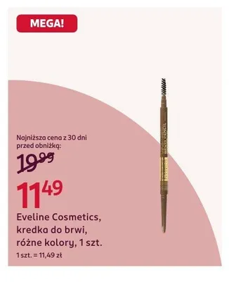 Kredka do brwi Eveline Cosmetics promocja w Rossmann