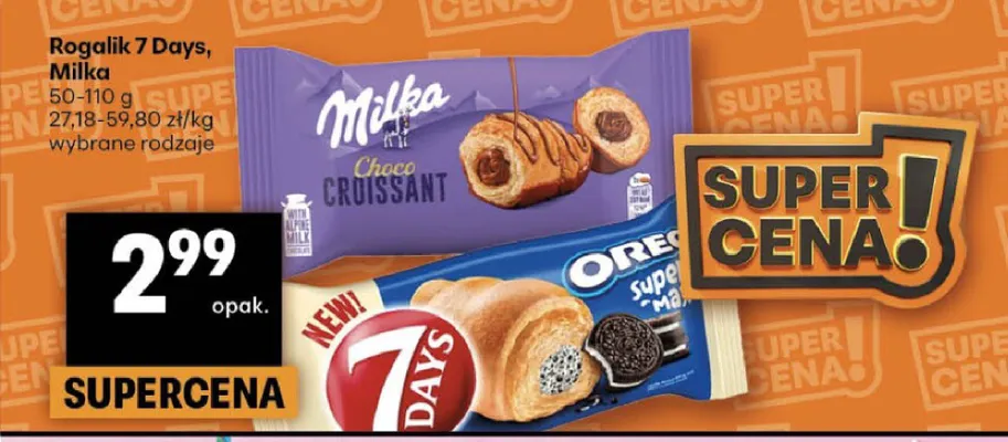 Rogalik Milka Choco Croissant promocja w Delikatesy Centrum