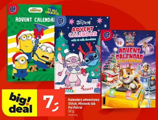 Kalendarz adwentowy Stitch promocja w Dealz