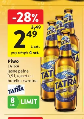 Piwo Tatra promocja w Intermarche