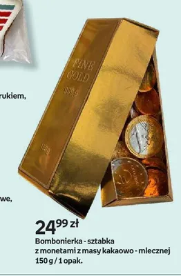 Bombonierka - sztabka z monetami z masy kakaowo - mlecznej promocja w Empik