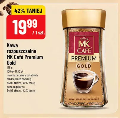 Kawa rozpuszczalna MK Café Premium Gold promocja w POLOmarket