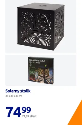Solarny stolik 37x37x38cm promocja w Action
