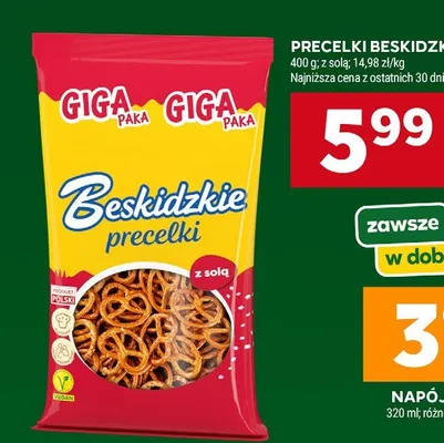 Precelki Beskidzkie z solą GIGA PAKA promocja w Stokrotka