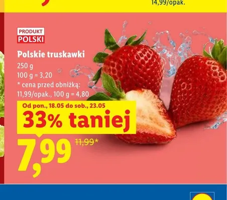 Truskawki polskie promocja w Lidl