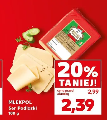 Ser Podlaski Mlekpol promocja w Kaufland