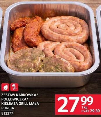 Zestaw karkówka/polędwiczka/kiełbasa grill mała porcja promocja w Selgros
