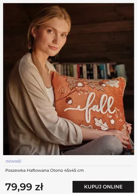 Poszewka haftowana Otono 45x45 cm promocja w home&you