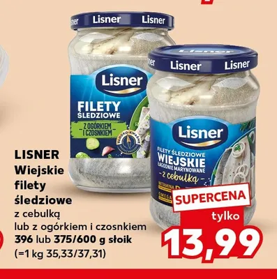 Wiejskie filety śledziowe z cebulką Lisner promocja w Kaufland