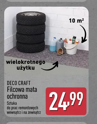 Filcowa mata ochronna Deco Craft promocja w Aldi