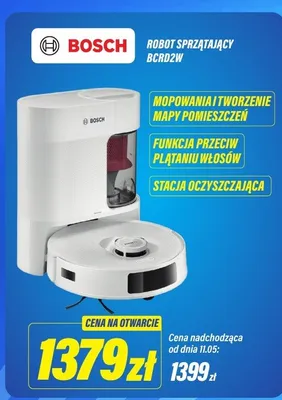Robot sprzątający Bosch BCRD2W promocja w RTV EURO AGD