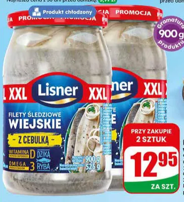 Filety śledziowe wiejskie z cebulką Lisner promocja w Dino