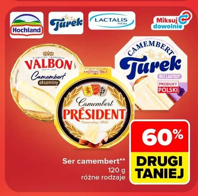 Ser camembert Valbon promocja w Carrefour