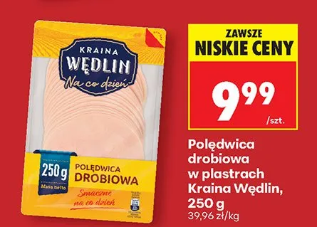 Polędwica drobiowa w plastrach promocja w Biedronka