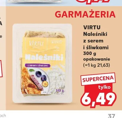 Naleśniki z serem i śliwkami Virtu promocja w Kaufland