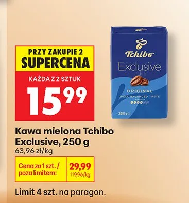 Kawa mielona Tchibo Exclusive promocja w Biedronka