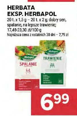 Herbata ekspresowa Herbapol dobry sen promocja w Stokrotka