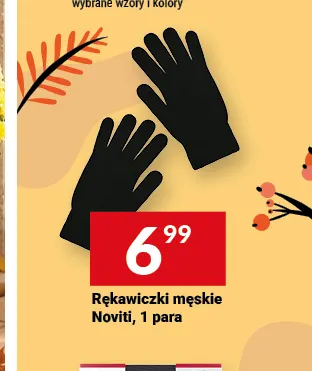 Rękawiczki męskie Noviti promocja w Twój Market