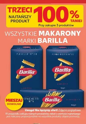 Makaron Fusilli n.98 Barilla promocja w Kaufland