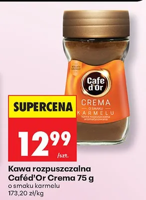 Kawa rozpuszczalna crema o smaku karmelu promocja w Biedronka