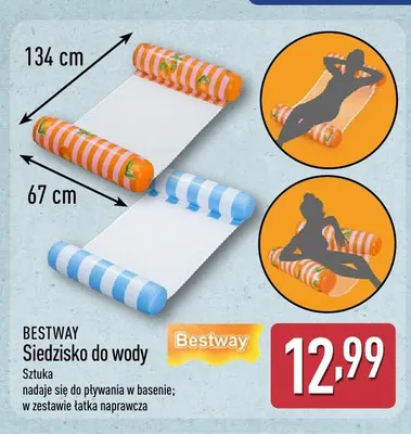 Siedzisko do wody Bestway 134x67cm promocja w Aldi