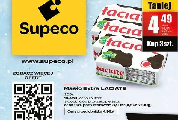 Masło Extra promocja w Supeco