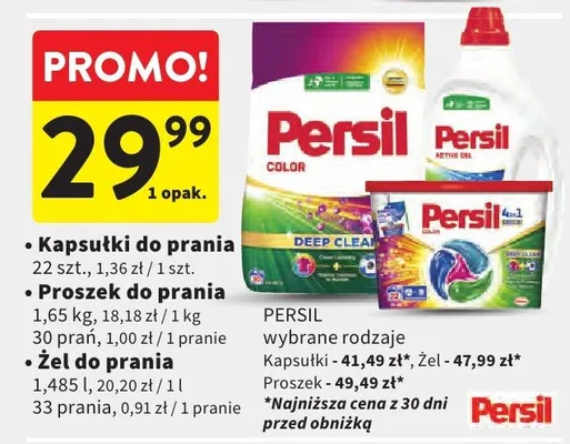 Kapsułki do prania promocja w Intermarche