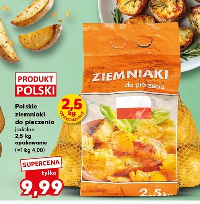Polskie ziemniaki do pieczenia jadalne promocja w Kaufland