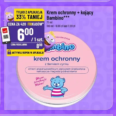 Krem ochronny i kojący Bambino promocja w POLOmarket